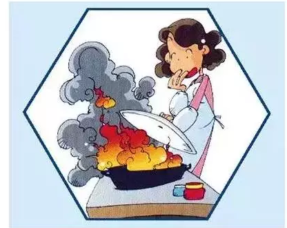 油鍋著火漫畫